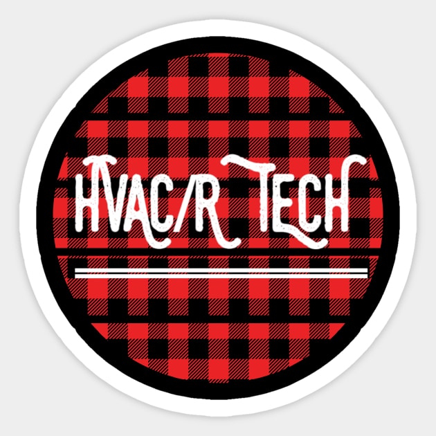 HVAC/R Tech Holiday Navidad Flannel Sticker by The Hvac Gang